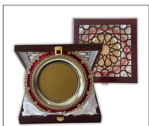 درع صحن دائري احمر 20*20