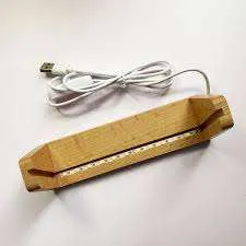  ﻗاعدة خشب مضيئة 13CM 2