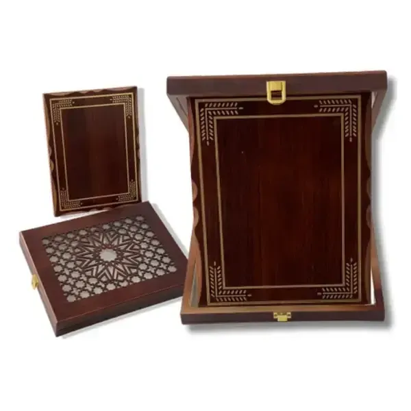 درع نجمة بني CNC 28*23