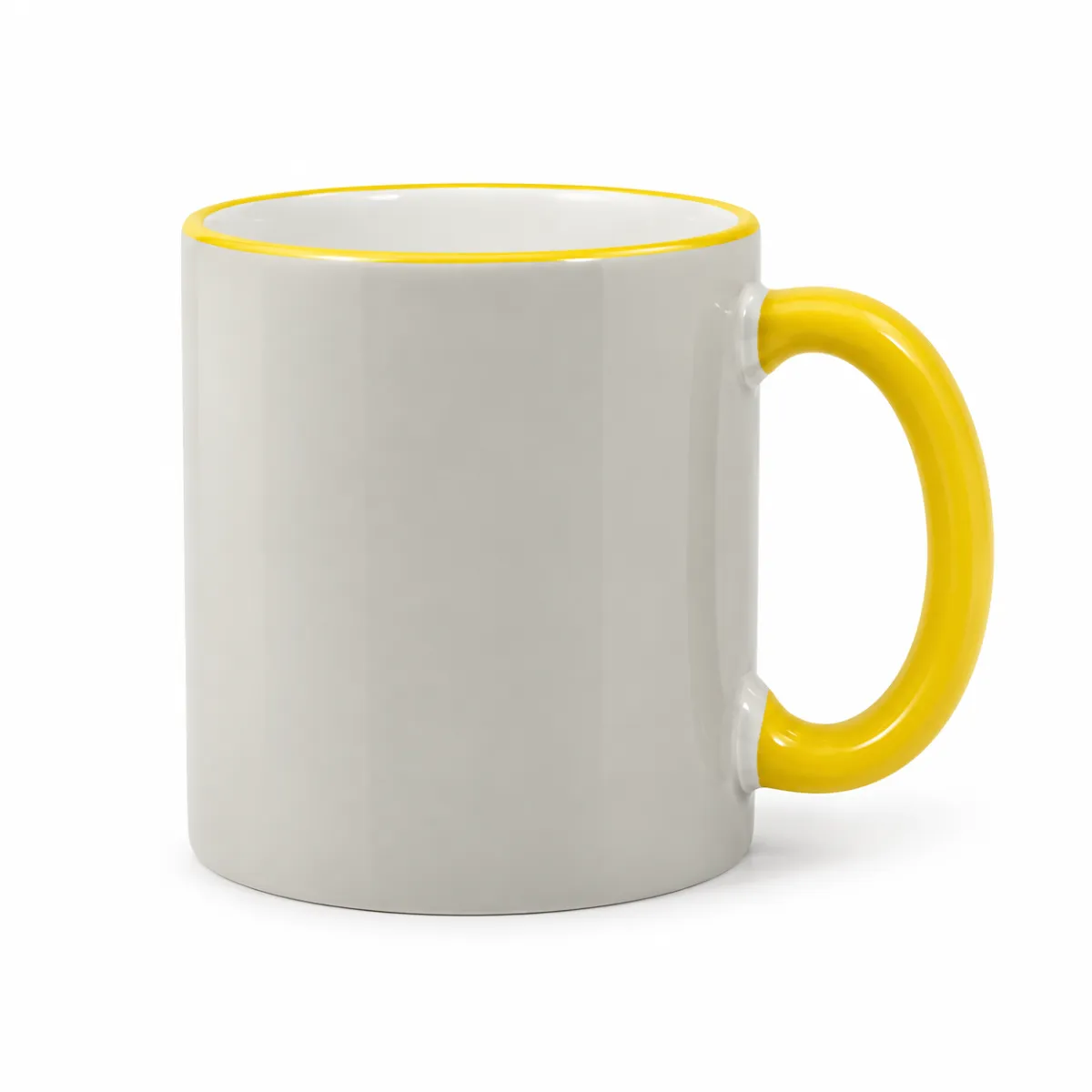  MUG SUBLIMATION - يد لون اصفر  2